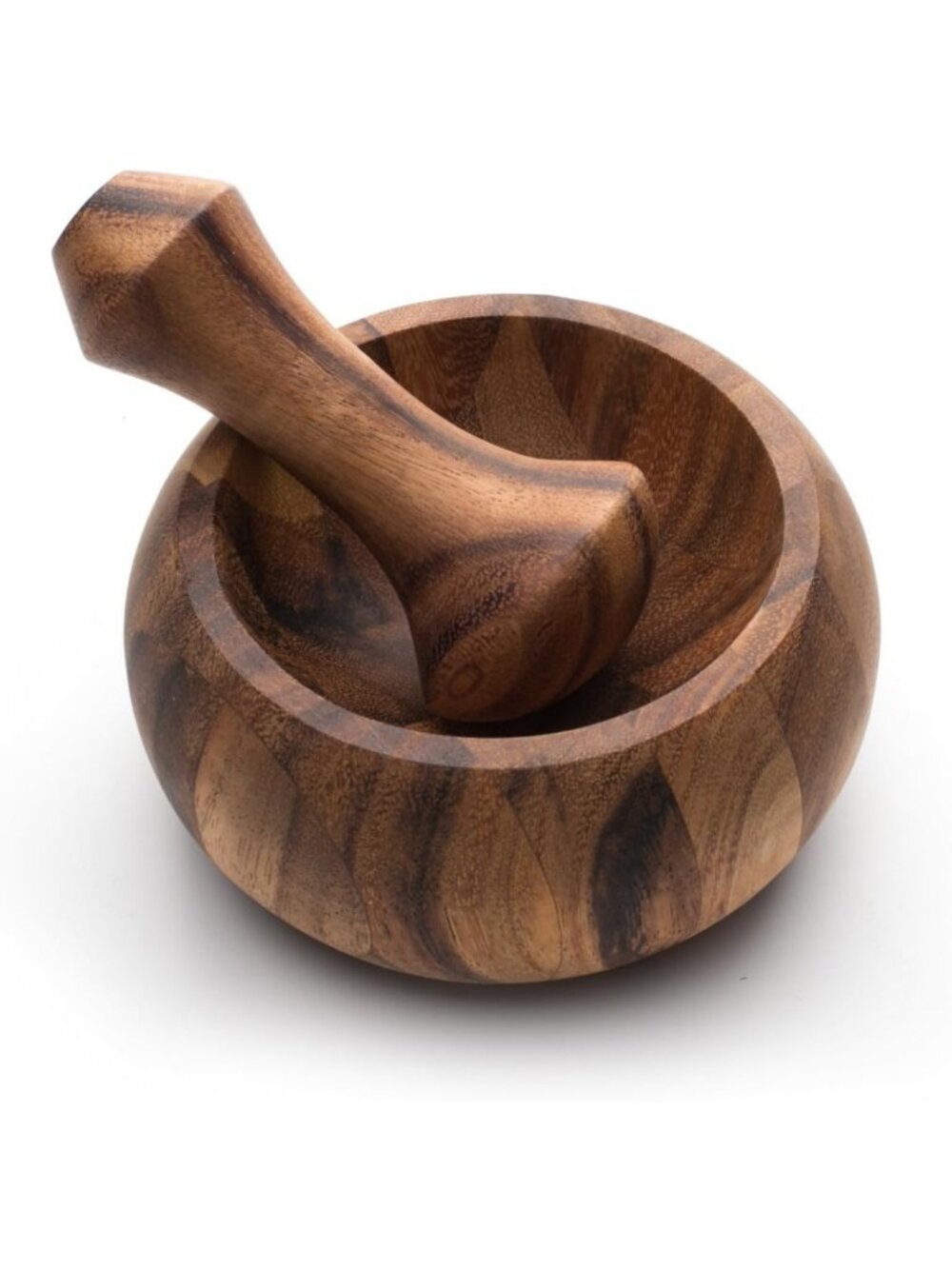 Acacia Wood Mortar and Pestle Set | Handcrafted Kitchen Tool for Spices & Herbs